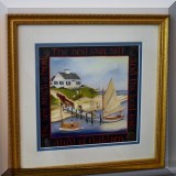 A19. Framed Elizabeth Mumford print. 